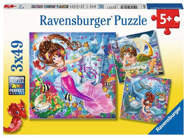 Ravensburger (08063) - "Mermaids" - 49 pieces puzzle