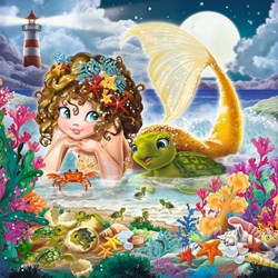 Ravensburger (08063) - "Mermaids" - 49 pieces puzzle