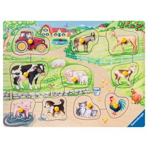 Ravensburger (03689) - "My First Wooden Puzzles" - 10 pieces puzzle