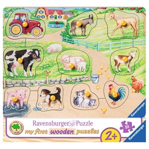 Ravensburger (03689) - "My First Wooden Puzzles" - 10 pieces puzzle