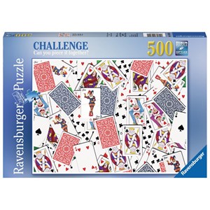 Ravensburger (14800) - "Cards" - 500 pieces puzzle