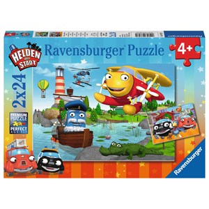 Ravensburger (07827) - "Helden der Stadt" - 24 pieces puzzle