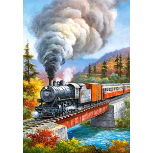 Castorland (B-53216) - "Train Crossing" - 500 pieces puzzle