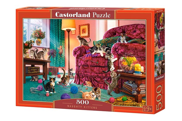 Castorland (B-53254) - "Naughty Kittens" - 500 pieces puzzle