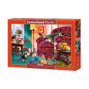 Castorland (B-53254) - "Naughty Kittens" - 500 pieces puzzle