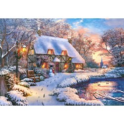 Castorland (B-53278) - "Winter Cottage" - 500 pieces puzzle