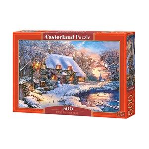 Castorland (B-53278) - "Winter Cottage" - 500 pieces puzzle