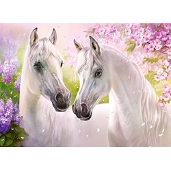Castorland (B-030378) - "Romantic Horses" - 300 pieces puzzle