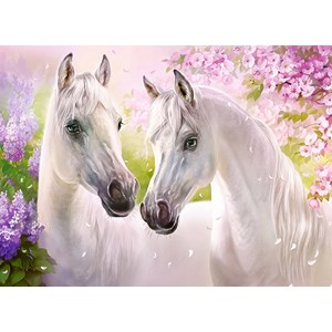 Castorland (B-030378) - "Romantic Horses" - 300 pieces puzzle