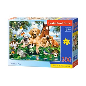Castorland (B-222063) - "Summer Pals" - 200 pieces puzzle