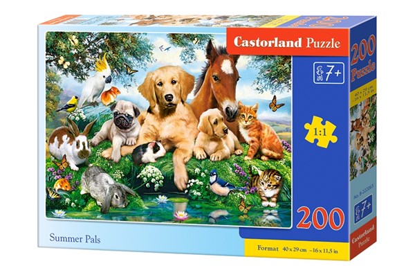 Castorland (B-222063) - "Summer Pals" - 200 pieces puzzle