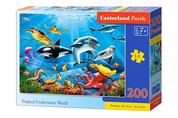 Castorland (B-222094) - "Tropical Underwater World" - 200 pieces puzzle