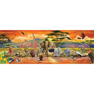 Melissa and Doug (2873) - "Safari" - 100 pieces puzzle