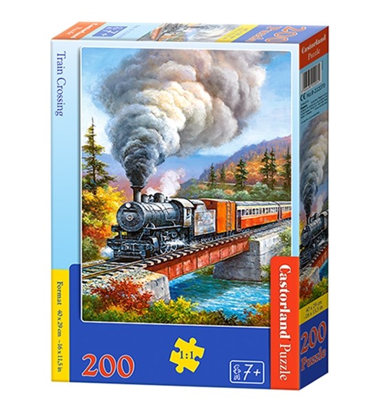 Castorland (B-222070) - "Train Crossing" - 200 pieces puzzle