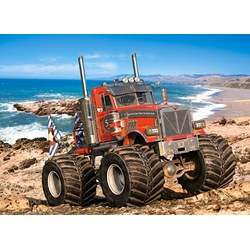 Castorland (B-222100) - "Monster Truck on the Rocky Coast" - 200 pieces puzzle