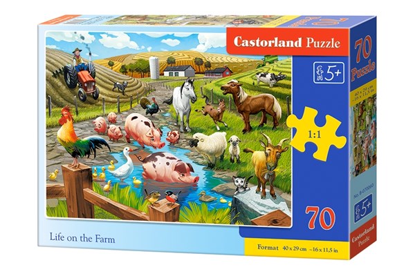 Castorland (B-070060) - "Life on the Farm" - 70 pieces puzzle