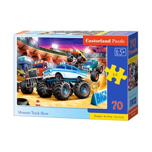 Castorland (B-070077) - "Monster Truck Show" - 70 pieces puzzle