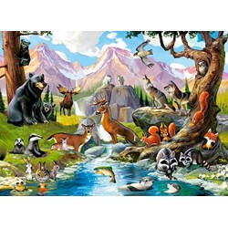 Castorland (B-070091) - "Forest Animals" - 70 pieces puzzle