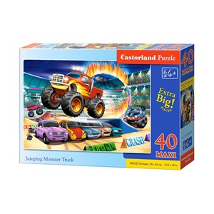 Castorland (B-040308) - "Jumping Monster Truck" - 40 pieces puzzle