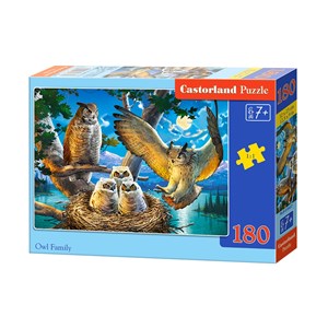Castorland (B-018437) - "Owl Family" - 180 pieces puzzle
