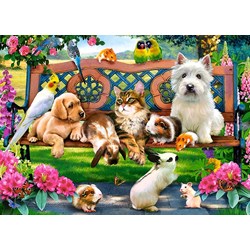 Castorland (B-018444) - "Pets in the Park" - 180 pieces puzzle