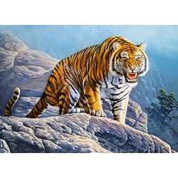 Castorland (B-018451) - "Tiger on the Rock" - 180 pieces puzzle