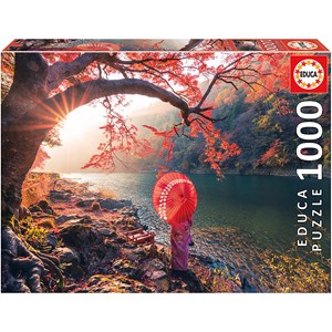 Educa (18455) - "Sunrise on the river Katsura, Japan" - 1000 pieces puzzle