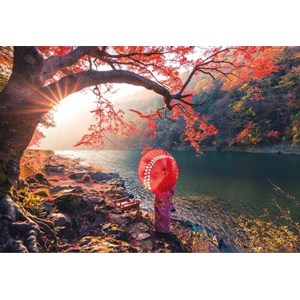 Educa (18455) - "Sunrise on the river Katsura, Japan" - 1000 pieces puzzle