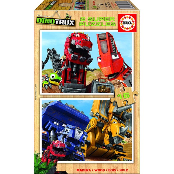 Educa (17270) - "Dinotrux" - 16 pieces puzzle