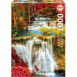 Educa (18461) - "Waterfall in deep Forest" - 1000 pieces puzzle