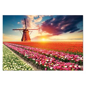 Educa (18465) - "Tulips Landscape" - 1500 pieces puzzle
