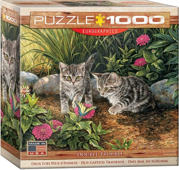 Eurographics (8000-0796) - "Double Trouble Kitten" - 1000 pieces puzzle