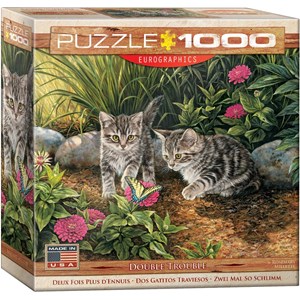 Eurographics (8000-0796) - "Double Trouble Kitten" - 1000 pieces puzzle