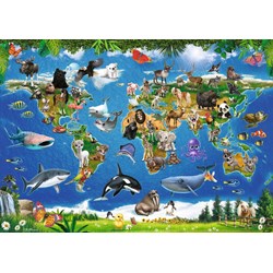 Ravensburger (05555) - "Animals around the World" - 24 pieces puzzle
