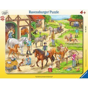 Ravensburger (06164) - "On the Horse Farm" - 40 pieces puzzle