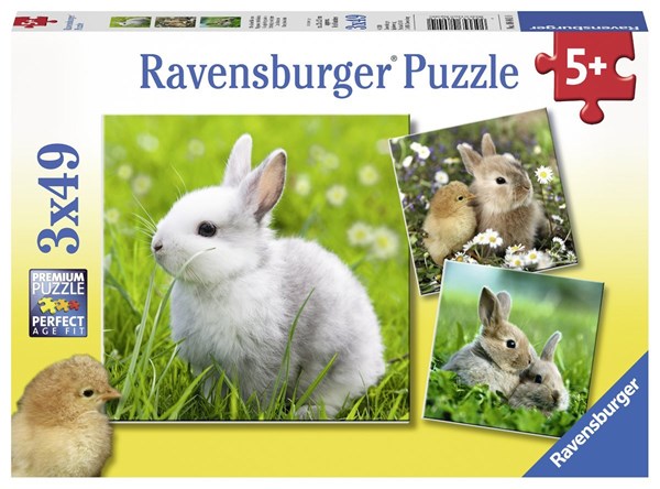Ravensburger (08041) - "Cute Bunny" - 49 pieces puzzle