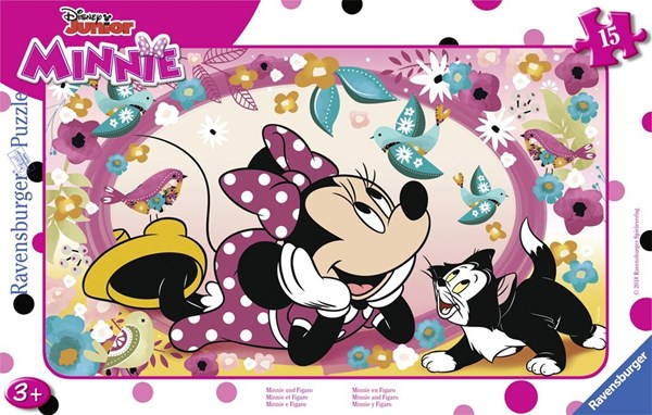 Ravensburger (06158) - "Minnie and Figaro" - 15 pieces puzzle