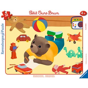 Ravensburger (06168) - "Little Brown Bear" - 34 pieces puzzle