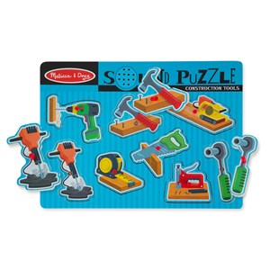 Melissa and Doug (733) - "Construction Tools" - 8 pieces puzzle