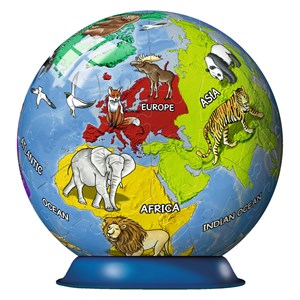 Ravensburger (11840) - "World map for children" - 72 pieces puzzle