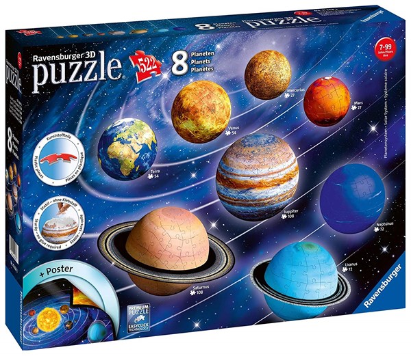 Ravensburger (11668) - "Solar System" - 522 pieces puzzle
