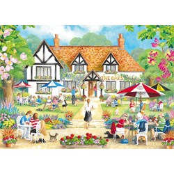 Falcon (11242) - Claire Comerford: "Summer Evening at The Pub" - 500 pieces puzzle