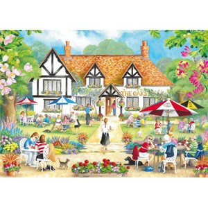 Falcon (11242) - Claire Comerford: "Summer Evening at The Pub" - 500 pieces puzzle