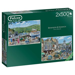 Falcon (11238) - Trevor Mitchell: "Bowness and Keswick" - 500 pieces puzzle