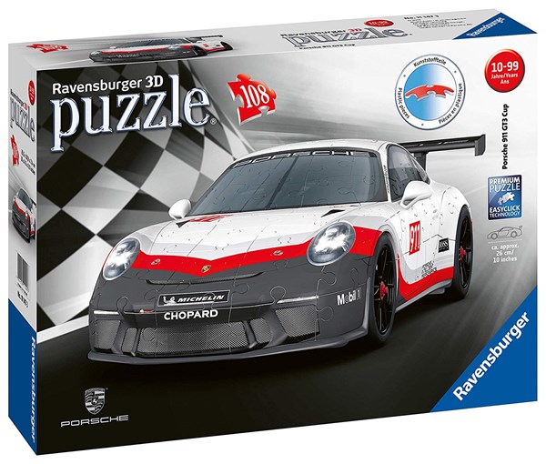 Ravensburger (11147) - "Porsche 911 GT3 Cup" - 108 pieces puzzle