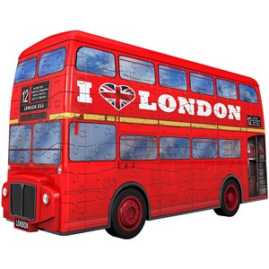 Ravensburger (12534) - "London Bus" - 216 pieces puzzle