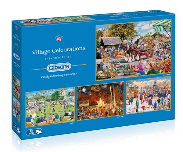 Gibsons (G5051) - Trevor Mitchell: "Village Celebrations" - 500 pieces puzzle