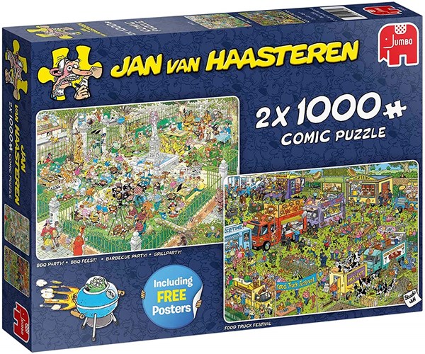 Jumbo (19099) - Jan van Haasteren: "BBQ Party!" - 1000 pieces puzzle