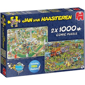 Jumbo (19099) - Jan van Haasteren: "BBQ Party!" - 1000 pieces puzzle