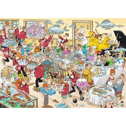 Jumbo (19083) - Jan van Haasteren: "Food Frenzy" - 1000 pieces puzzle